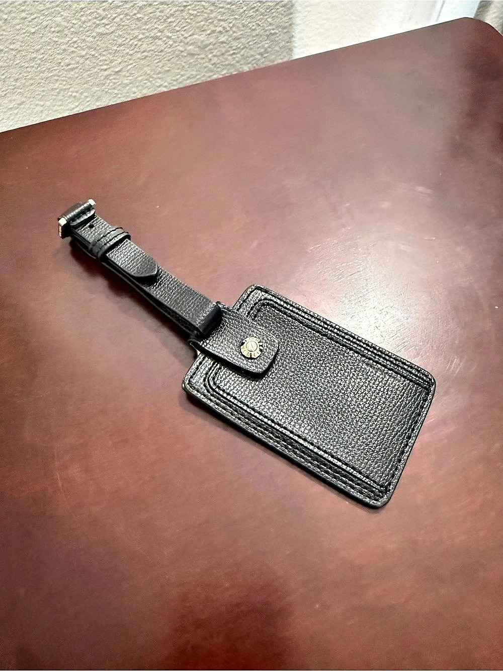 Henri Bendel Black Luggage Tag